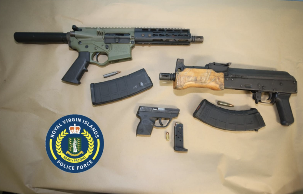 Men on bail found with guns and ammo